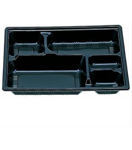 Amazon.co.jp: シーピー化成 使い捨て弁当容器 Z-256 BS黒 透明フタ付